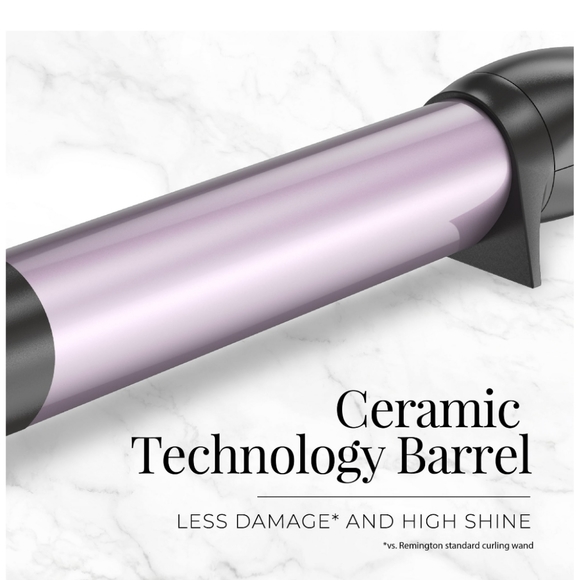 Remington Teardrop 1" Ceramic Hair Curling Wand, Black, CI50M1 - Picture 5 of 17